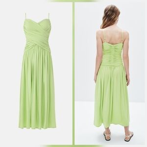 Rosetta Getty Sweetheart Ruched Dress